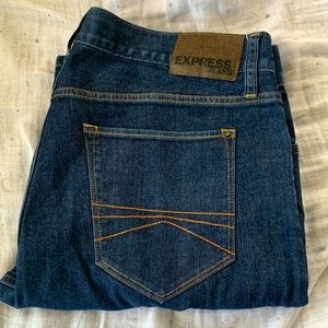 Slim fit straight Express jeans